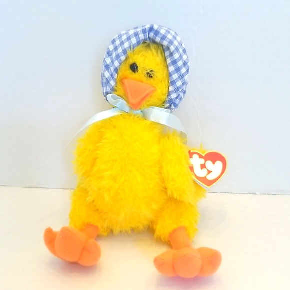 💥2/$10💥 NWT Vintage Ty Attic Treasures Bonnie Little Chick with Bonnet 1… - Picture 2 of 10